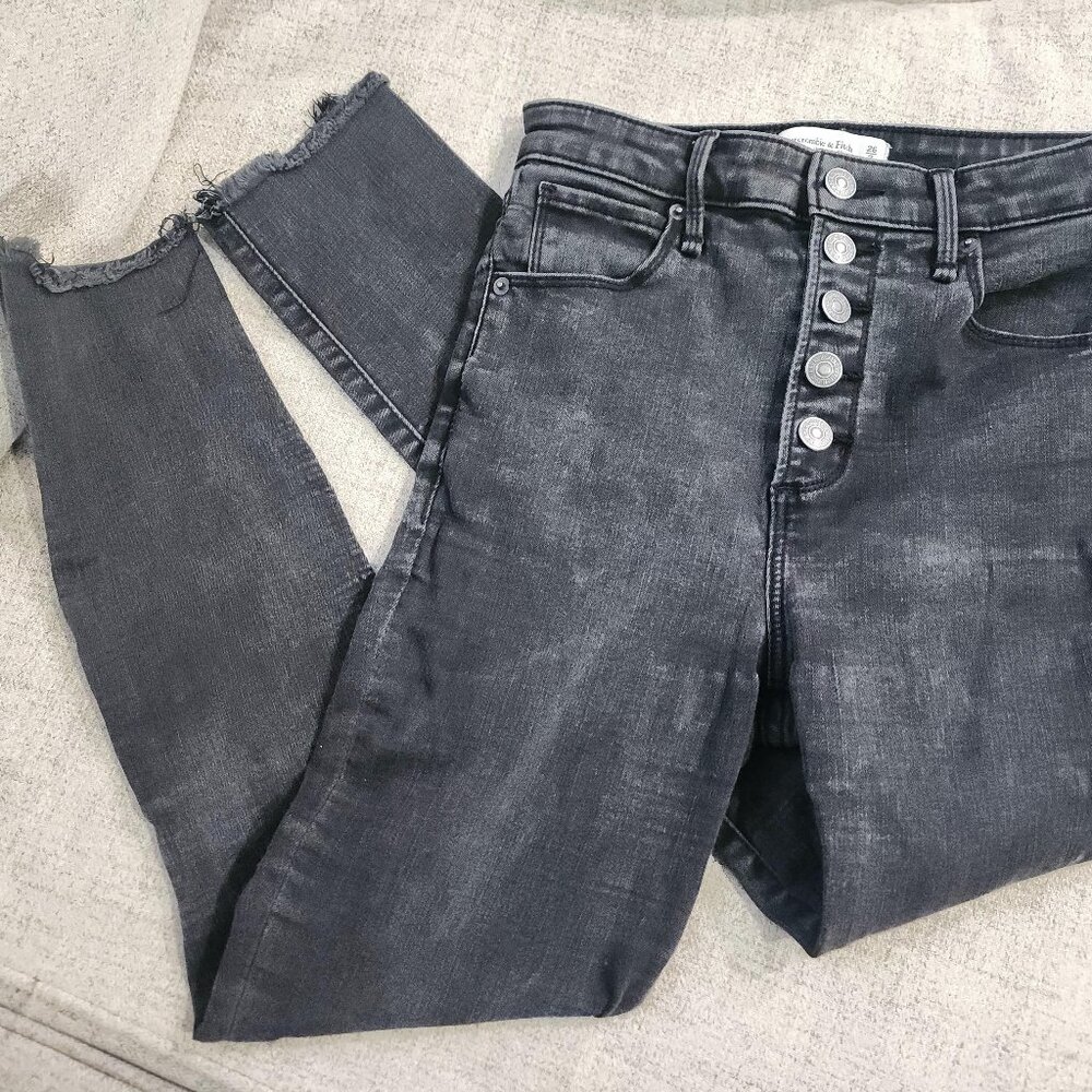 Abercrombie and Fitch Super Skinny Ankle High Rise Denim Pants